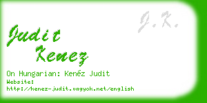 judit kenez business card