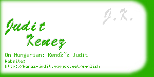 judit kenez business card